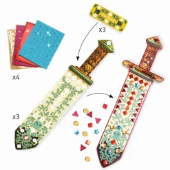 Sabres mosaïques à décorer : Comme un pirate - Djeco