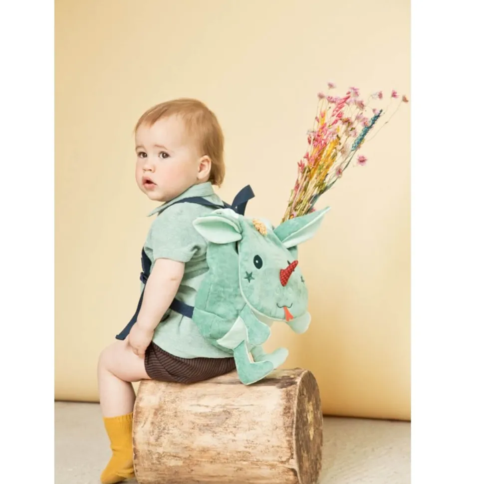 Sac à dos doux Joe le dragon - Lilliputiens