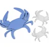 Sachet de 6 confettis Crabes (10cm et 5cm) en bois - RueDeLaFete