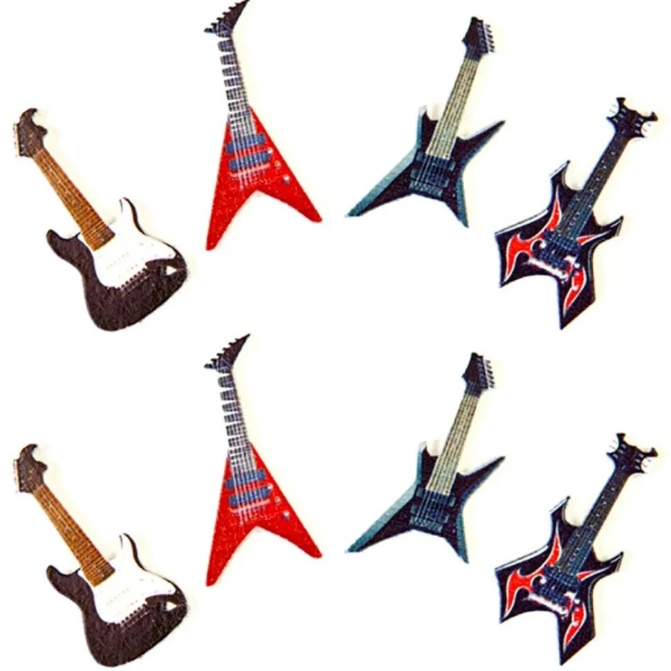 Sachet de 8 Confettis de table Guitare Rock - RueDeLaFete