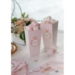 Sachet de 8 Cornets Princesse Rose Gold - RueDeLaFete