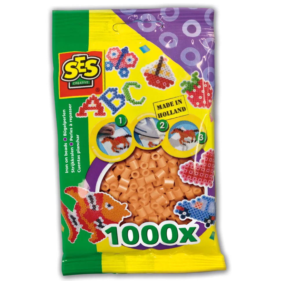 Sachet de 1000 perles Technique à repasser : Saumon - SES Creative