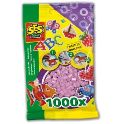 Sachet de 1000 perles Technique à repasser : Rose métal - SES Creative