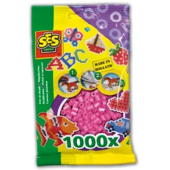 Sachet de 1000 perles Technique à repasser : Rose - SES Creative