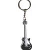 Sachet de 1 porte-clés métal Guitare rock Noire - RueDeLaFete