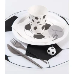 Sachet de 6 Sets de table ronds Foot - RueDeLaFete