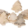 Sapin en bois nature, set de 6 - Eduplay