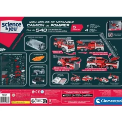 Science & Jeu : Mon atelier de mécanique : Camion de pompier - Clementoni
