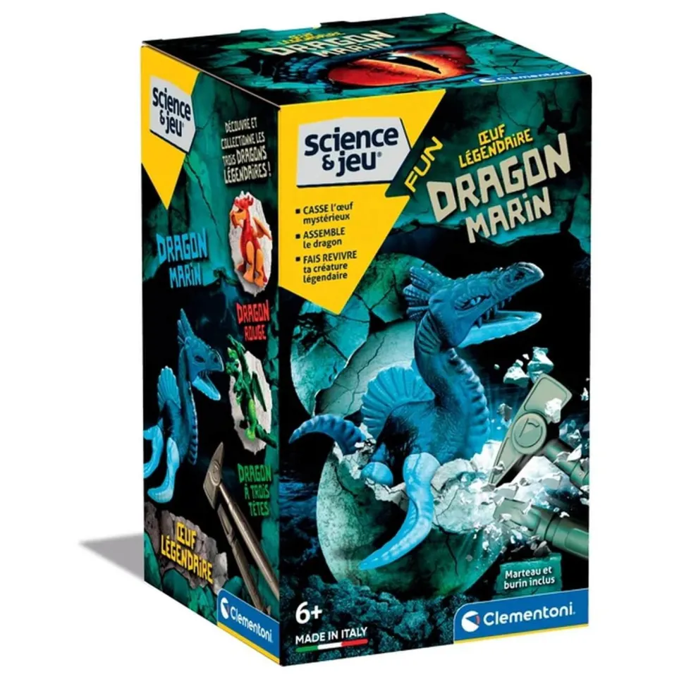 Science & Jeu : Oeuf légendaire : Dragon Marin - Clementoni