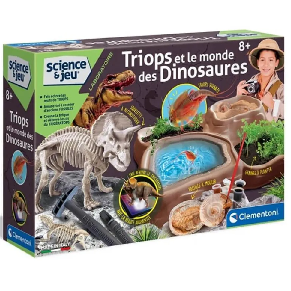 Science et jeu : Triops et le monde des dinosaures - Clementoni