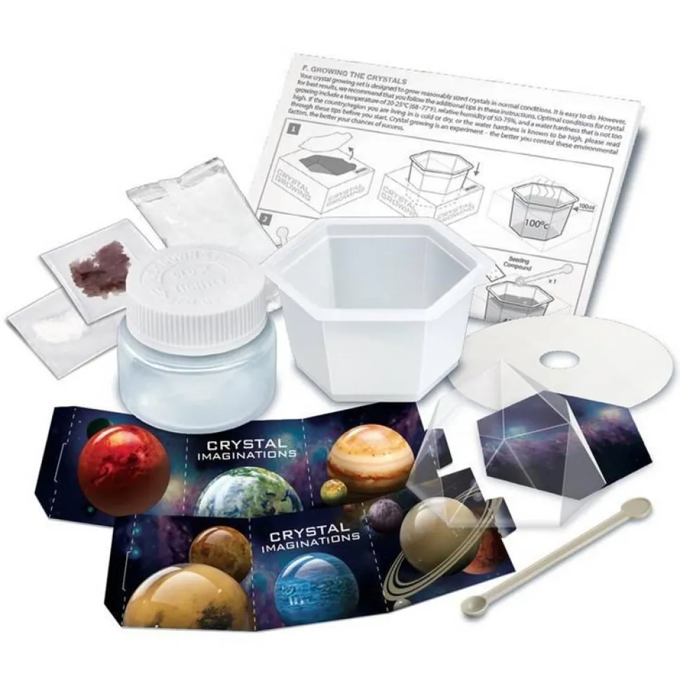 Science in action: CRYSTAL GROWING - ESPACE / Rouge - 4M