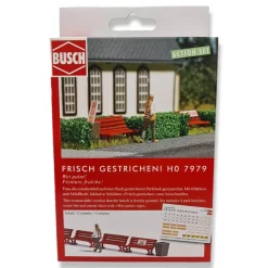 Scène de modélisme HO : Peinture Fraîche - Busch