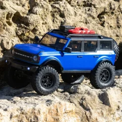 SCX24 2021 Ford Bronco 4WD Truck Brushed RTR 1:24 Bleu - Axial