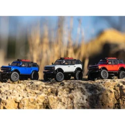 SCX24 2021 Ford Bronco 4WD Truck Brushed RTR 1:24 Bleu - Axial