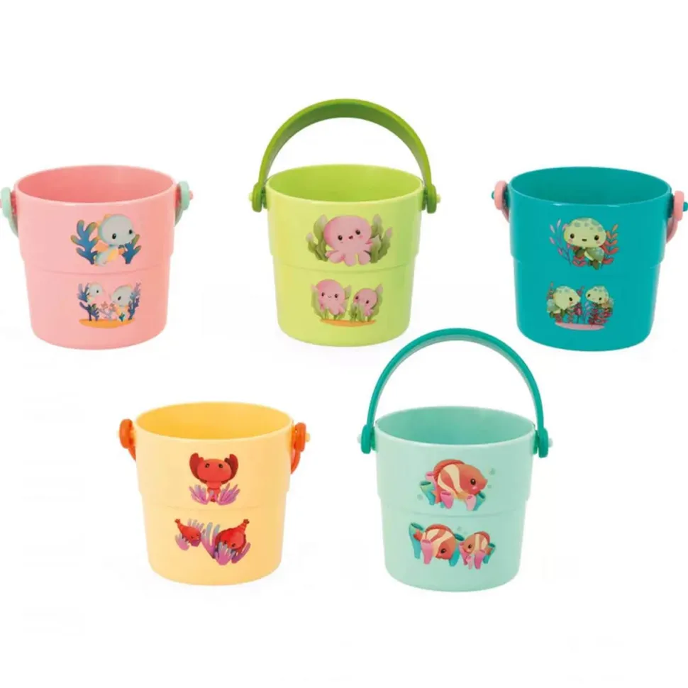 Seaux de Bain Mes Bébé Animaux - Janod