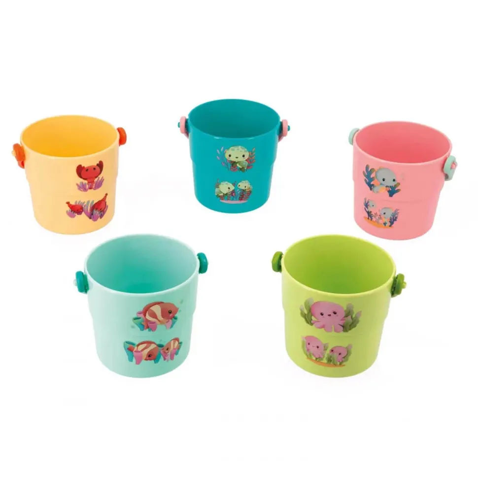 Seaux de Bain Mes Bébé Animaux - Janod