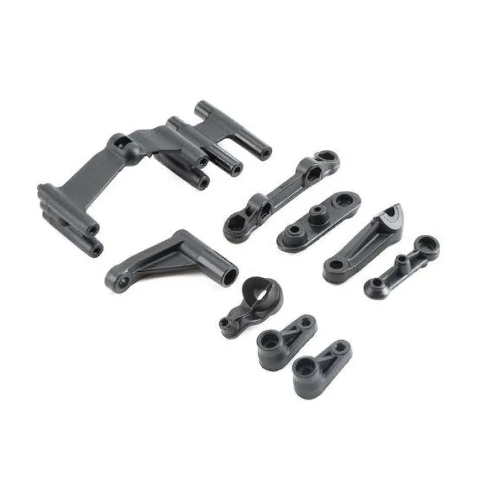 Servo Mount, Steering Servo Set Plastic: Baja Rey - Losi - TLR