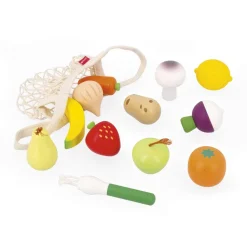 Set 12 Fruits et Légumes Filet : Mamie Soleil - Janod