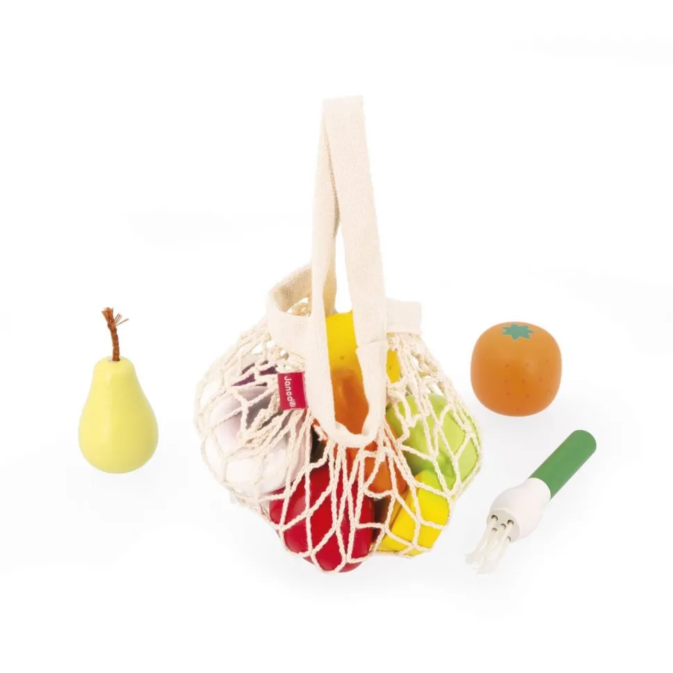 Set 12 Fruits et Légumes Filet : Mamie Soleil - Janod