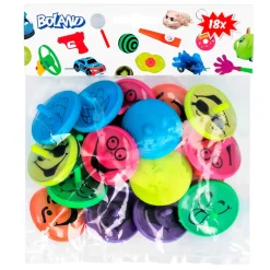 Set 18 Toupies souriantes - 6 couleurs - 4 cm - RueDeLaFete