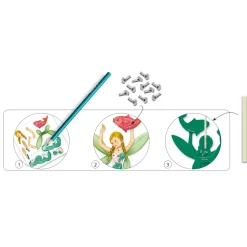 Set créatif pantins à colorier : Fées - Djeco