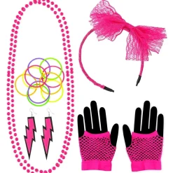 Set d'accessoires Mode Annees 80 - Femme - RueDeLaFete