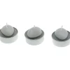 Set de 3 bougies Galet 3cm - RueDeLaFete