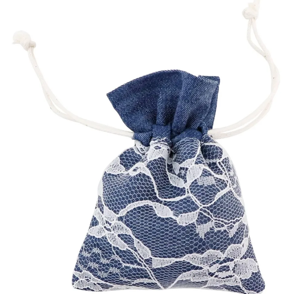 Set de 4 Bourses Dentelle & Jean foncé - RueDeLaFete