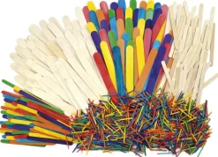 Set de 1200 bâtonnets bois assortis - Eduplay