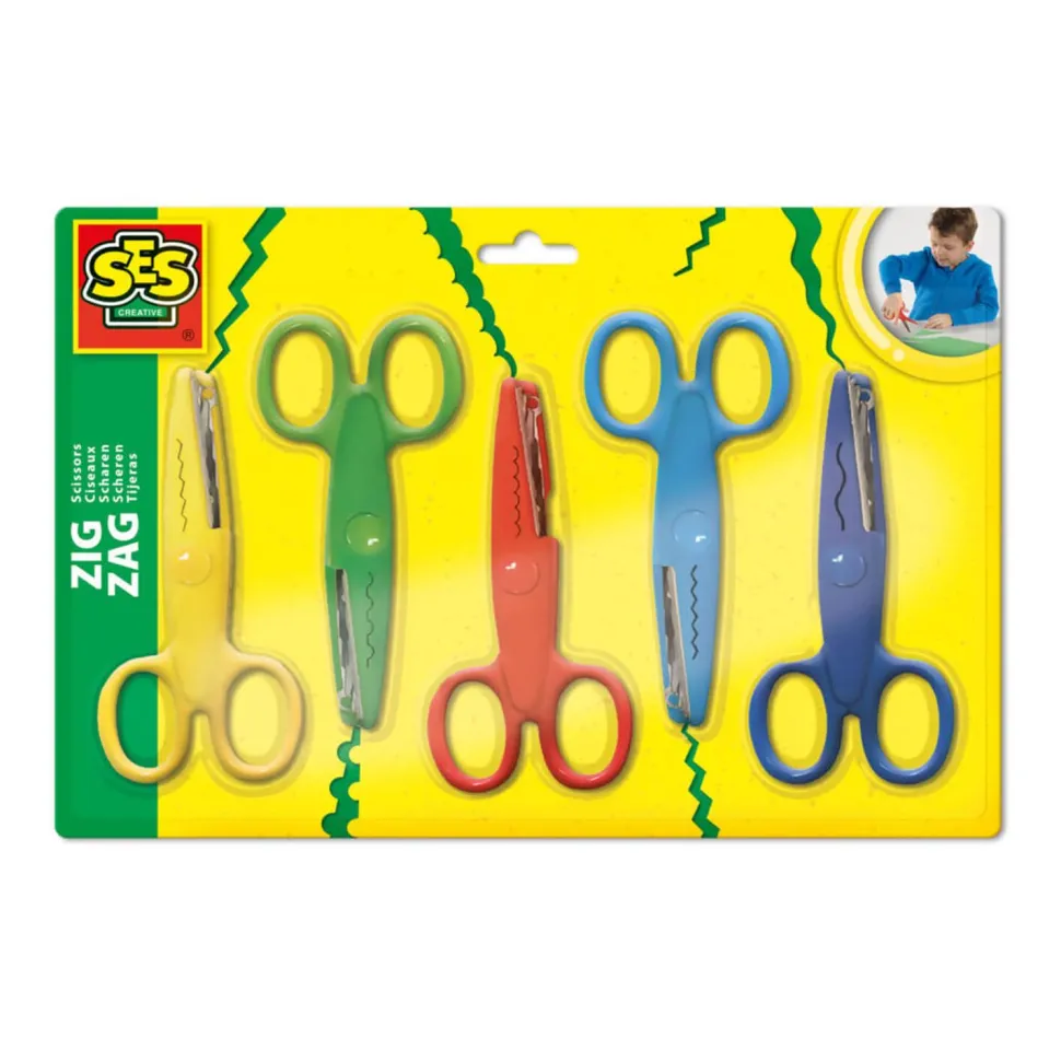Set de 5 Ciseaux zigzag - SES Creative