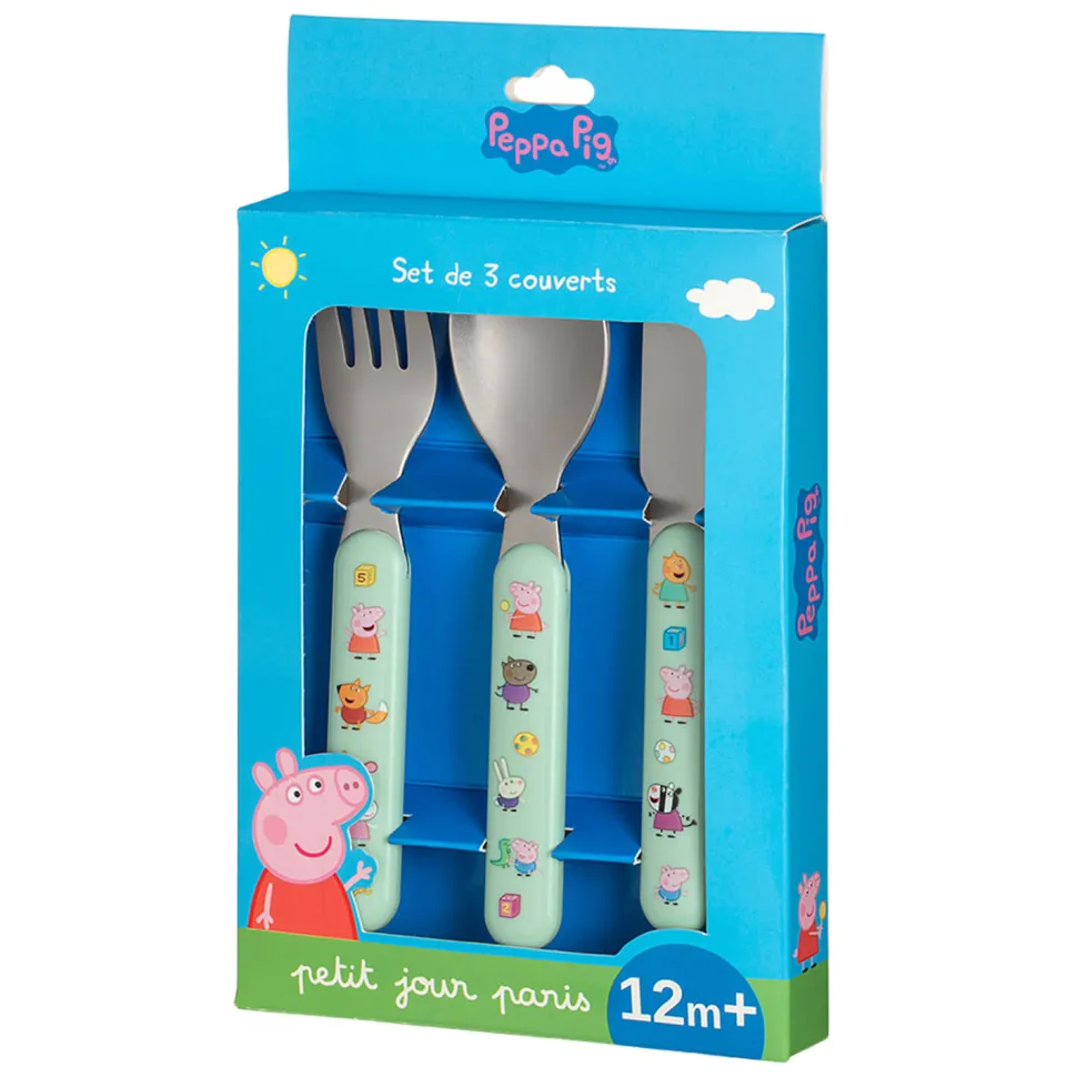 Set de 3 couverts : Peppa Pig - Petit Jour Paris