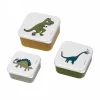 SET DE 3 LUNCH BOX : LES DINOSAURES - Petit Jour Paris