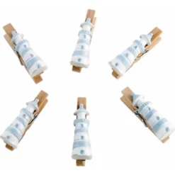 Set de 6 Pinces Phares en résine 3cm - RueDeLaFete