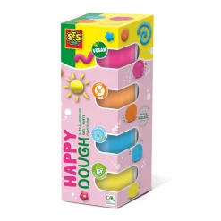 Set de 4 pots de Pâte à modeler Feel good Happy (4x90gr) - SES Creative