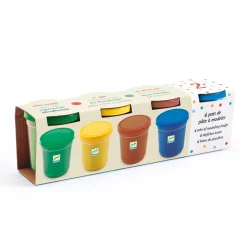 Set de 4 pots de pâte à modeler : Nature - Djeco