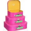 Set de 3 valises - Carton rose - Petit Jour Paris