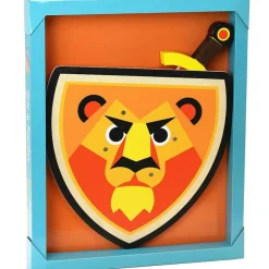Set de bouclier et épée lion en bois - Vilac