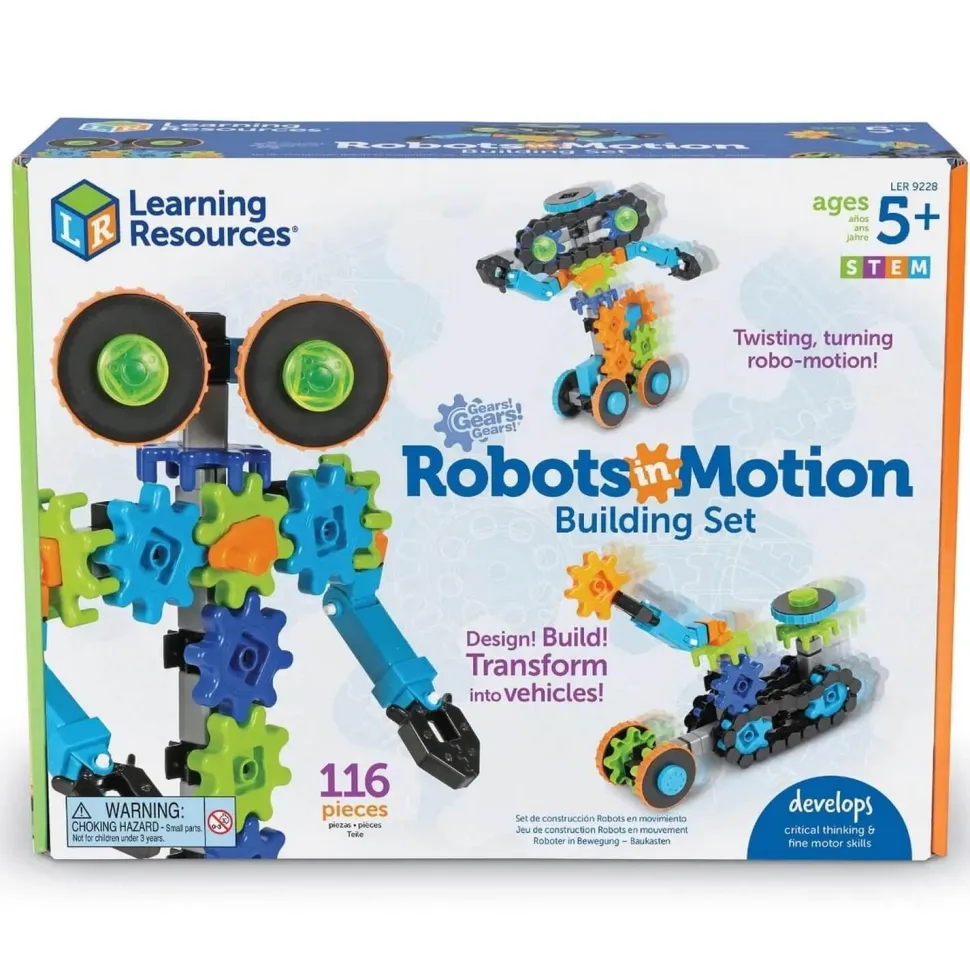 Set de construction : robots en mouvement Gears ! Gears ! Gears ! - Learning Resources