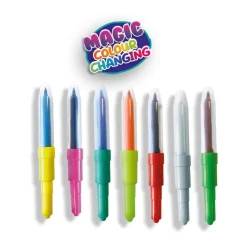Set de feutres aérographes : Blow airbrush pens : Changement de couleur magique - SES Creative