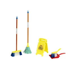 Set de ménage avec panneau « Risque de glissade » - Klein