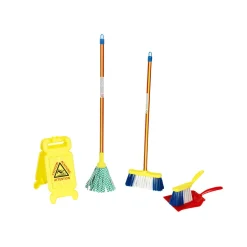 Set de ménage avec panneau « Risque de glissade » - Klein