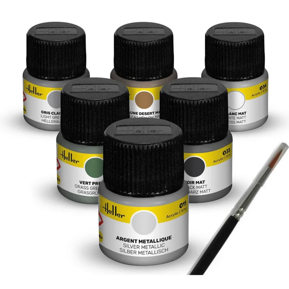 Set de peintures : Avions Militaire - Heller