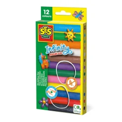 Set de Pâte à modeler Infinity 12 x 15g - SES Creative