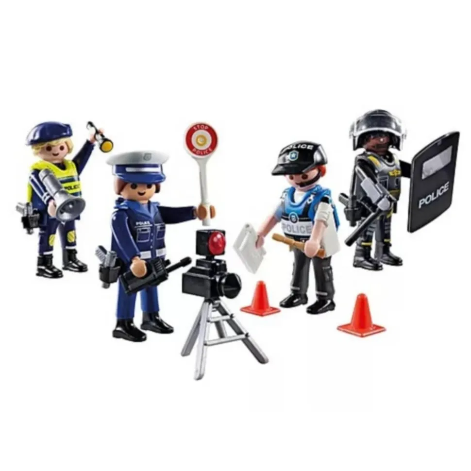 Set métiers de la police : 4 policiers - Playmobil