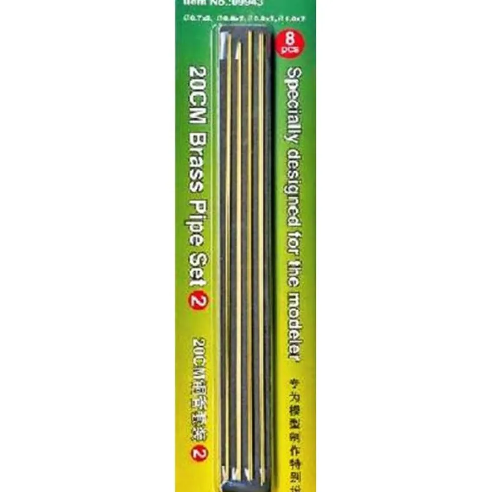 Set n°2 : Tubes en laiton 20cm, 4 types différents - Master Tools