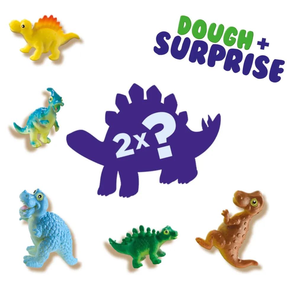 Set Pâte à modeler surprise : 2 dinosaures surprises - SES Creative
