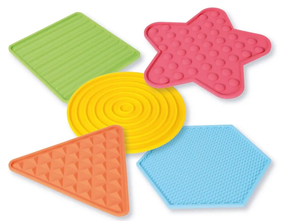 Set sensoriel, plateau en silicone, 10 pièces (5 grandes-5 petites) - Eduplay