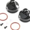 Shock Cap, Aluminum, Black (2) - LST/2, 3XL-E - Losi - Losi - TLR