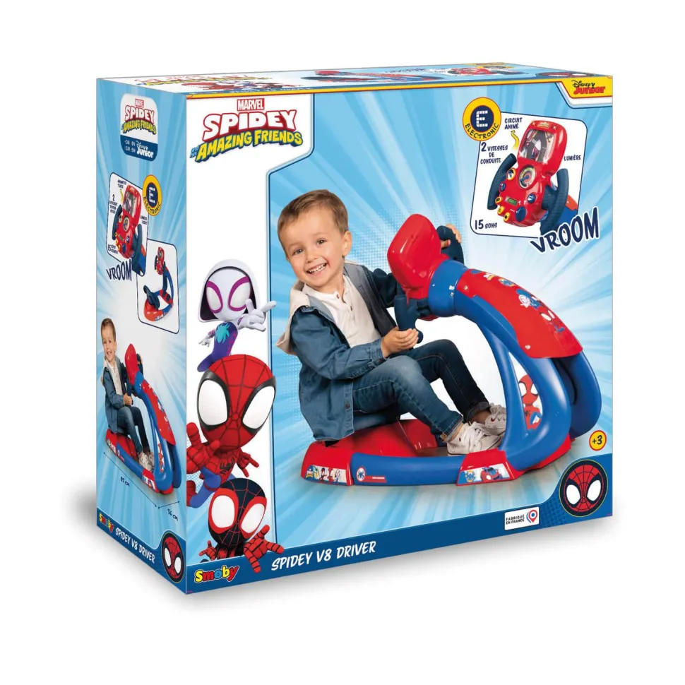 Simulateur de conduite : Spidey V8 Driver - Smoby