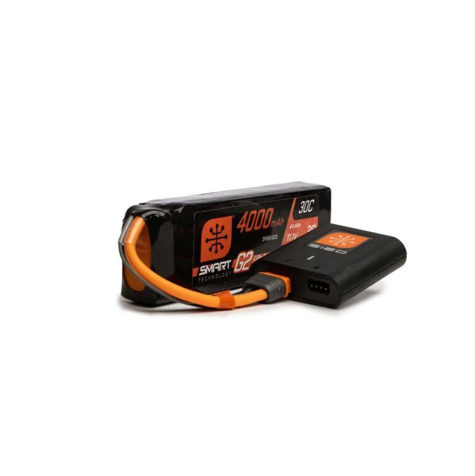 Smart G2 Powerstage Air Bundle 3S 4000mAh LiPo Battery and S120 Charger - Spektrum